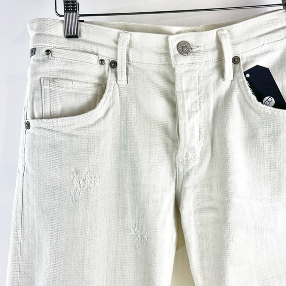 Citizens of Humanity Emerson Distressed Natural Slim Boyfriend Jeans - Picture 4 of 9